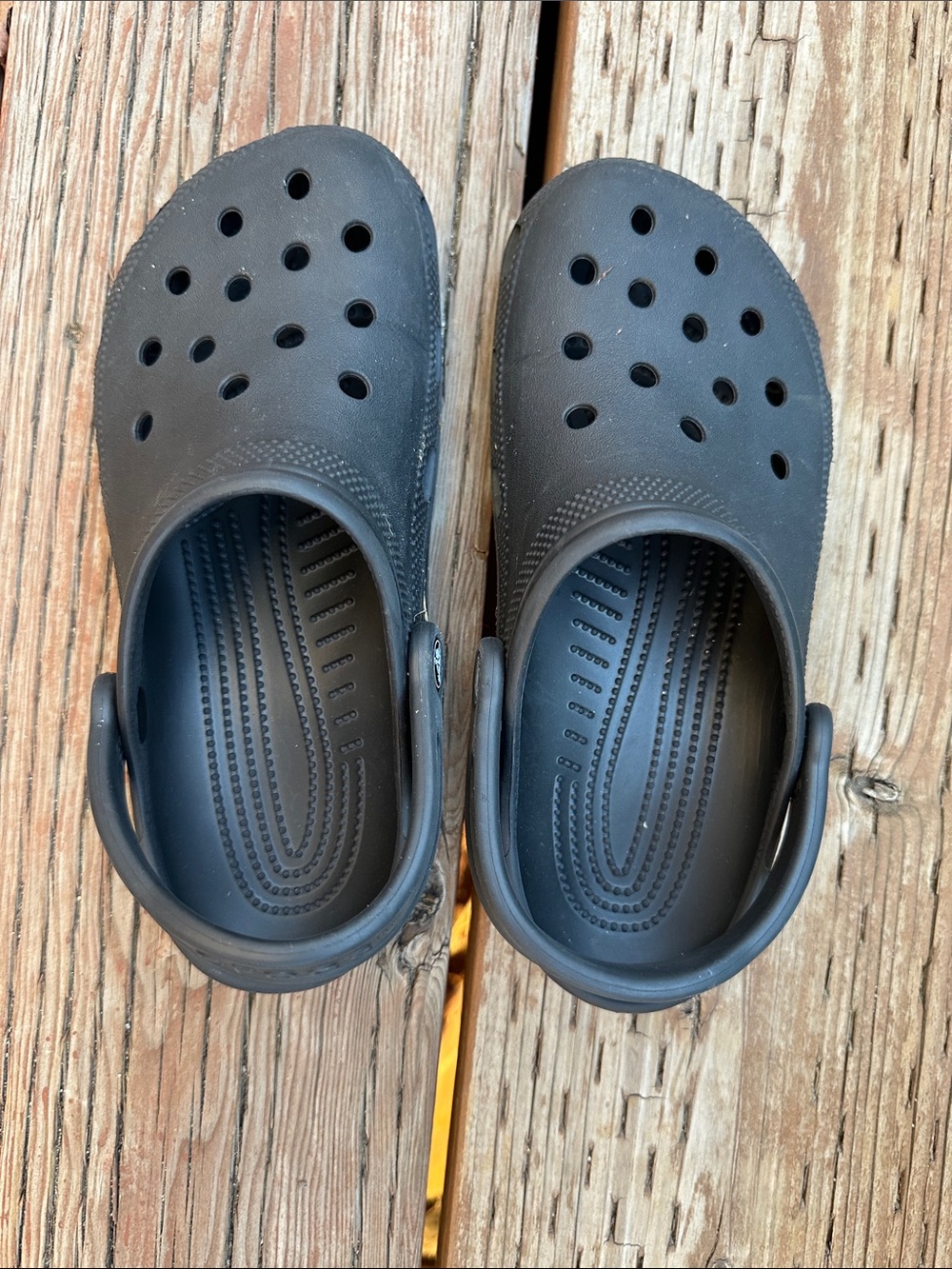 CROCS Kids Black Classic Clog Sandals